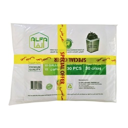 [SPECIAL OFFER] Alfa Heavy Duty Garbage Bag (Flat) 54cmx60cm 10 Gallons 30pcs (Packed of 3) 880g