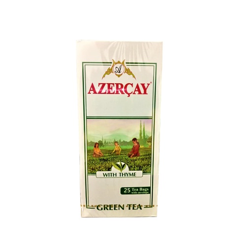 Azercay Green Tea with Thyme 25 Tea Bags 50g