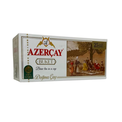 Azercay Black Tea Buket 25 Tea Bags Envelope 50g
