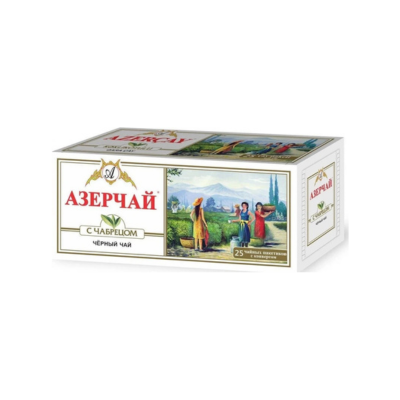 Azercay Black Tea with Thyme 25 Tea Bags Envelope 50g