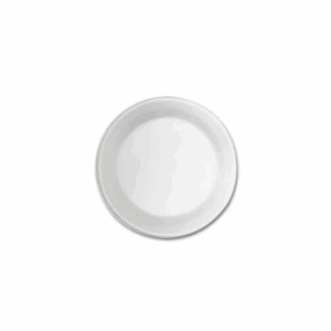 Foam Plate Round white 7" 500pcs