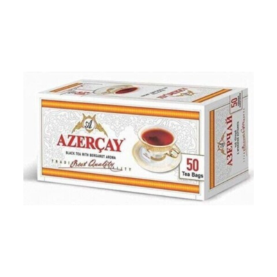Azercay Black Tea w/ Bergamot Aroma 50 Tea Bags 100g