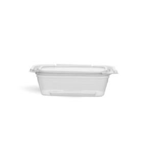 Deli Crystal Rectangular Container 12oz & Lid- 250Pcs