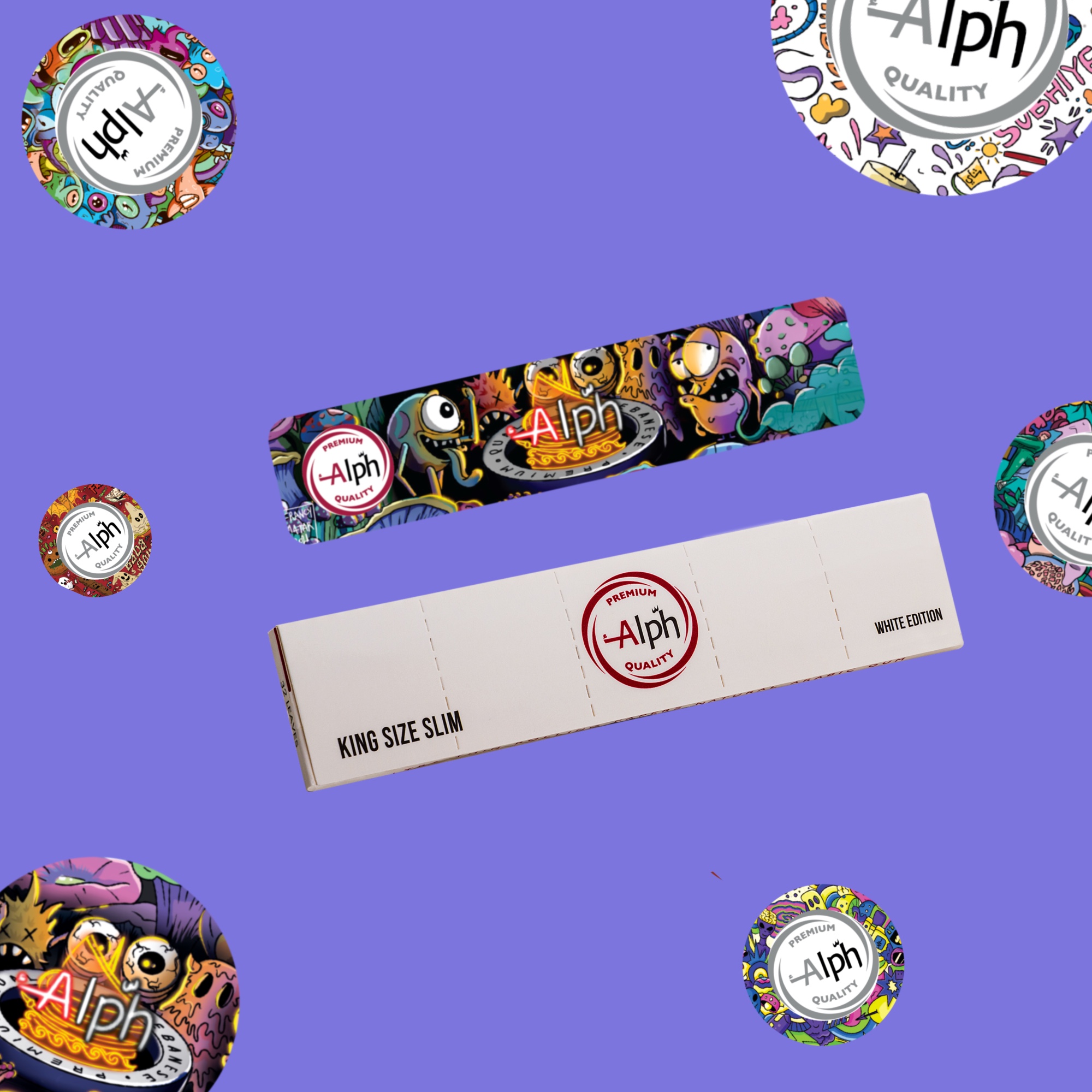 Alph King Size White Rolling Papers - Box of 50 Booklets (White Edition) - Image 8
