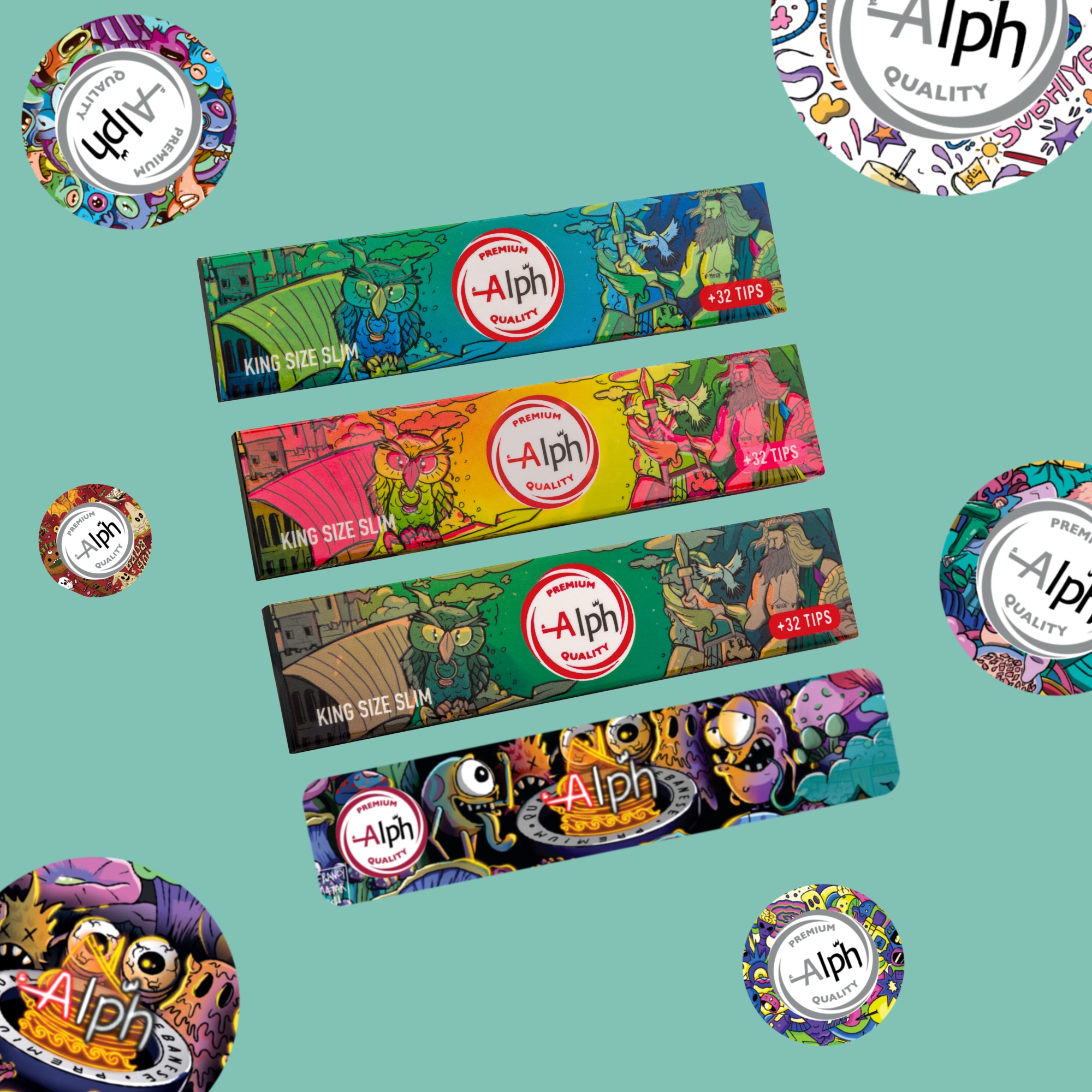 Alph King Size Night Tale White Papers + Tips - 24 Booklets - Image 6