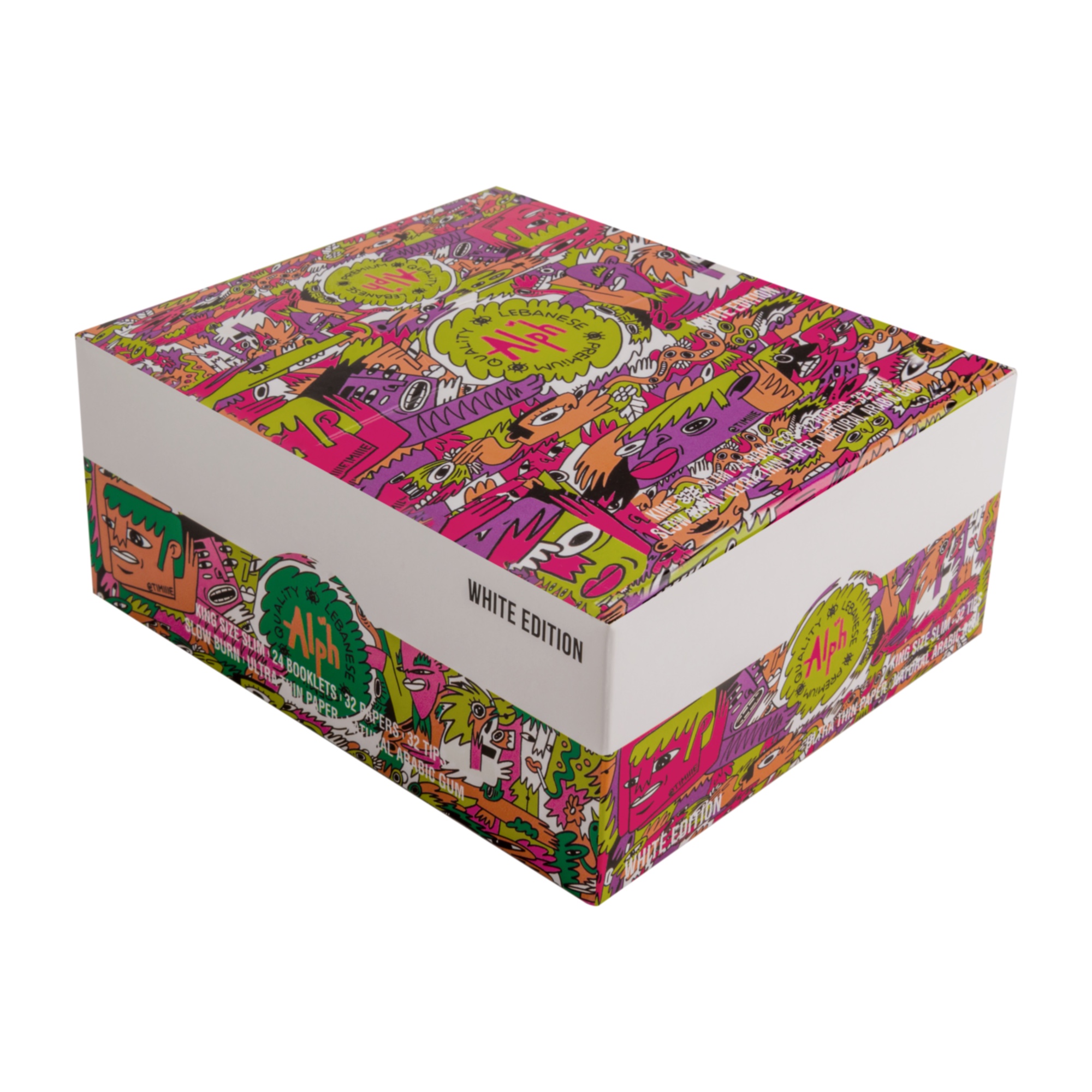 Alph King Size White Cold Foil Papers + Tips - 24 Booklets (White Edition) - Image 6