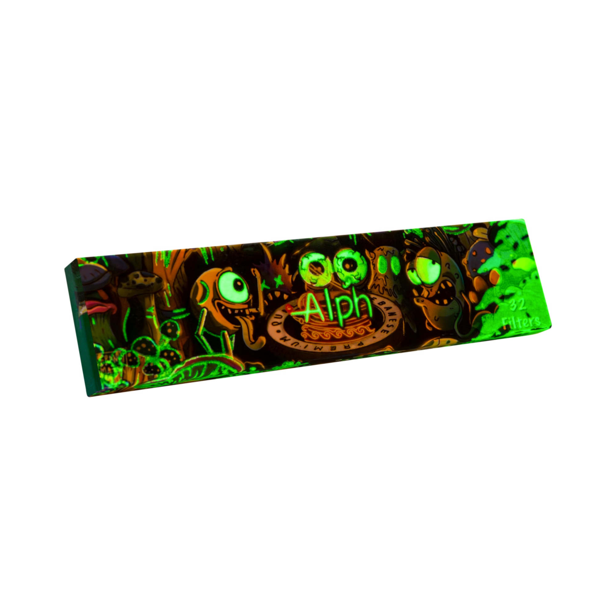 Alph King Size Brown Glow in the Dark Papers + Tips - 24 Booklets - Image 9
