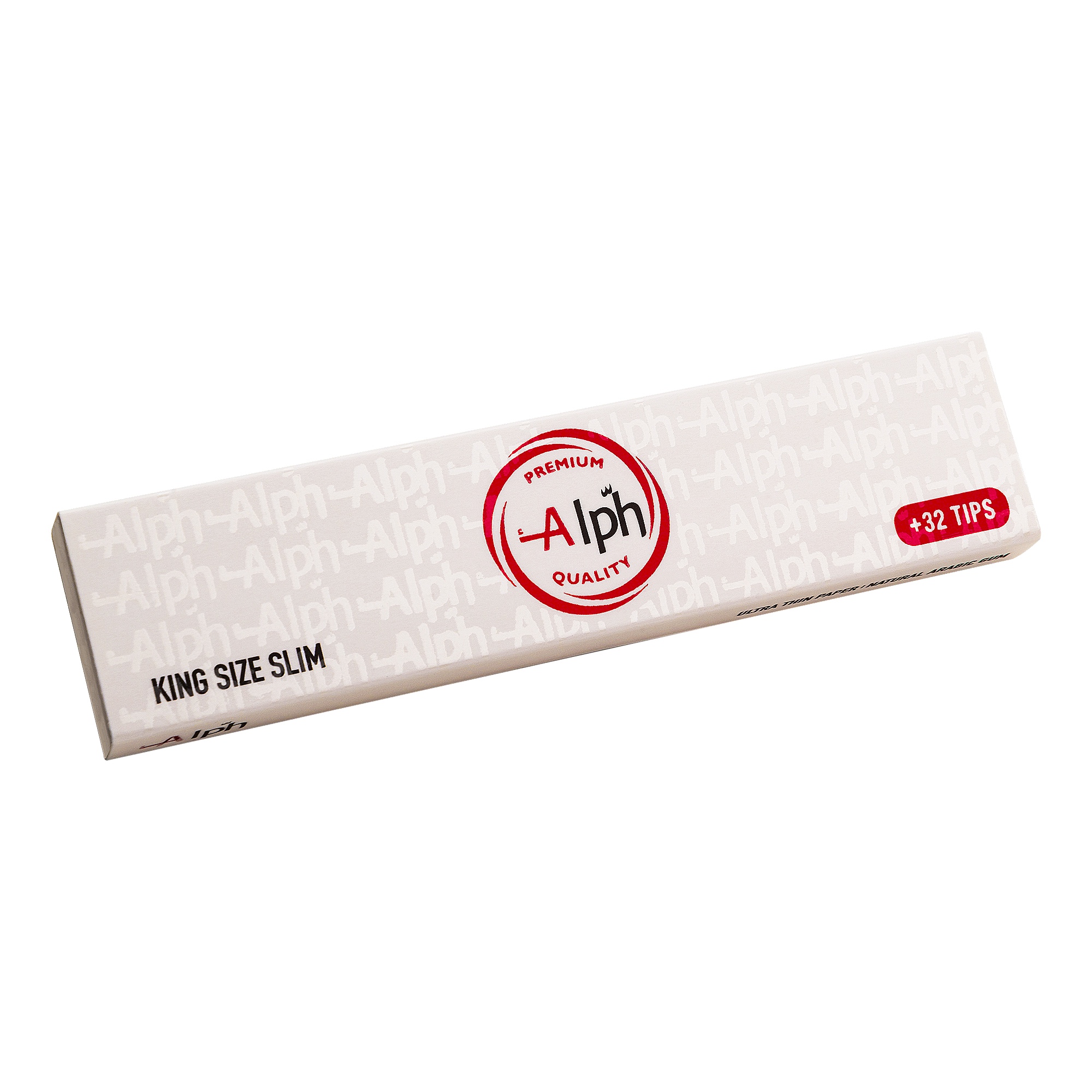 Alph King Size White Papers + Tips - Box of 24 Booklets (White Edition) - Image 3